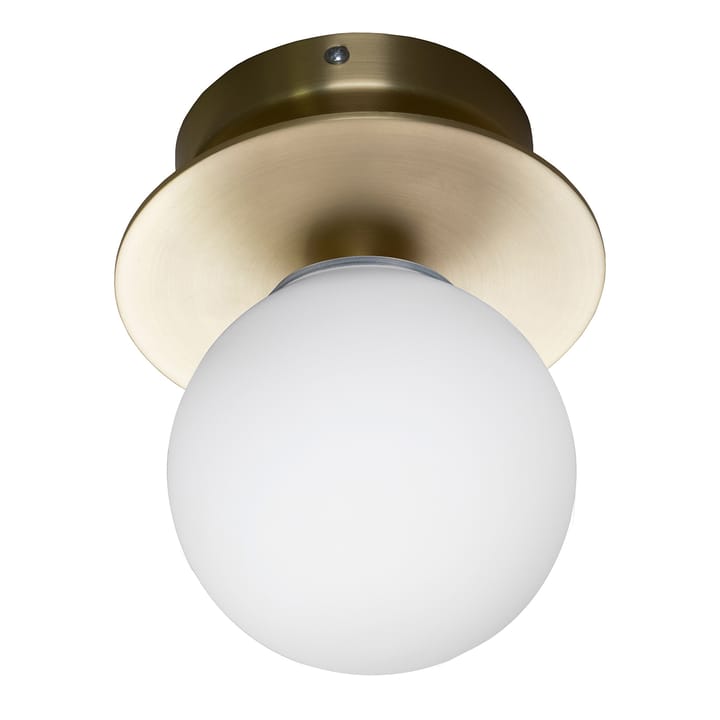 Art Deco IP44 φωτιστικό τοίχου/οροφής - Βουρτσισμένος ορείχαλκος - Globen Lighting