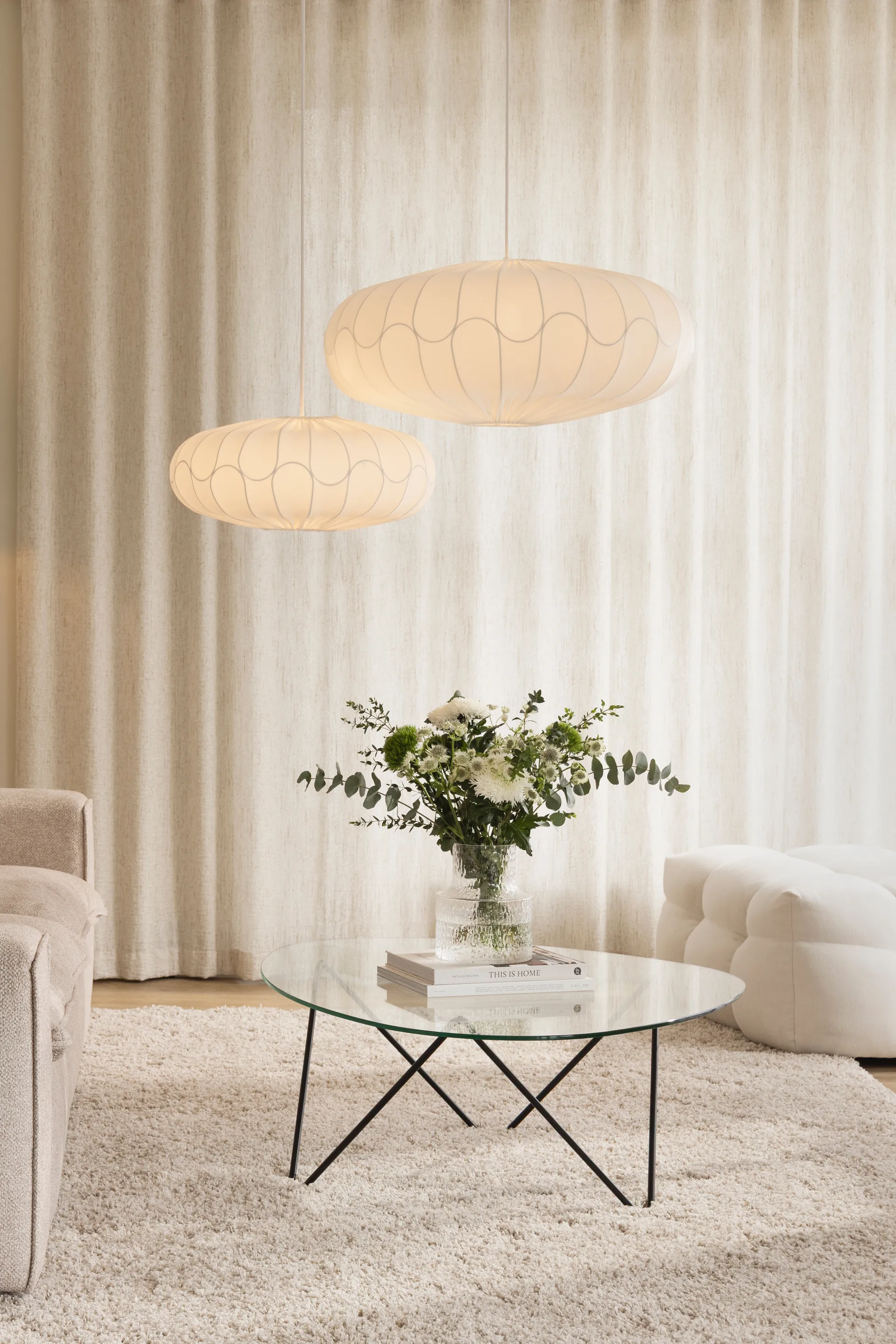 Κάλλυμα  φωτιστικού Bladverk Ø70 cm, Άσπρο Globen Lighting