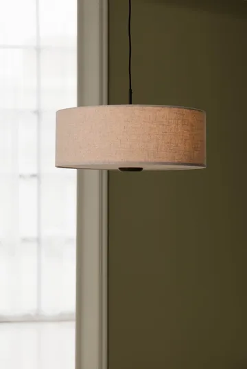 Bosco κρεμαστό φωτιστικό - Beige, καφέ λουστραρισμένη δρυς, Ø55 εκ. - Globen Lighting