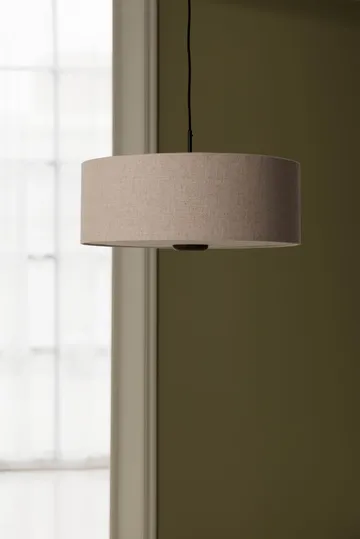 Bosco κρεμαστό φωτιστικό - Beige, καφέ λουστραρισμένη δρυς, Ø55 εκ. - Globen Lighting