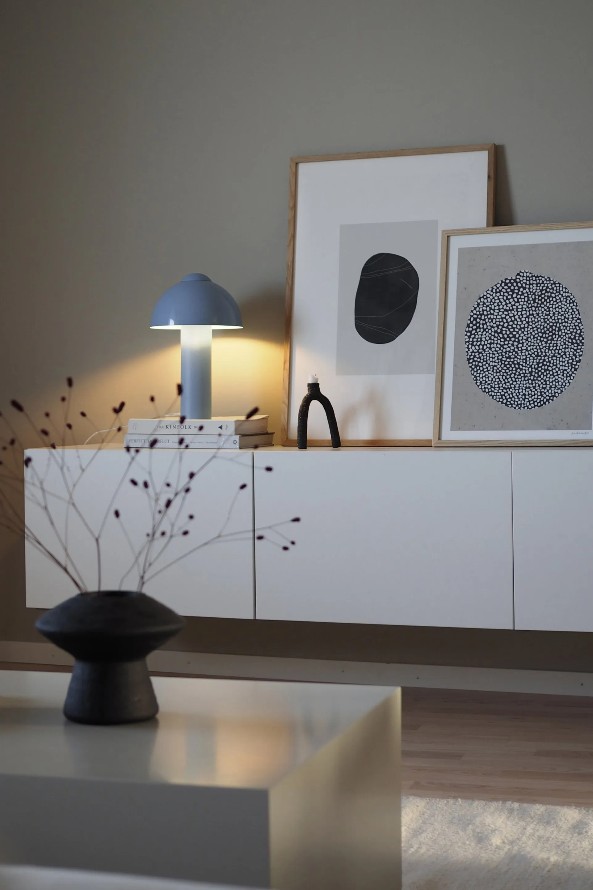 Επιτραπέζιο φωτιστικό Buddy 23 36 cm, Ανοιχτό γαλάζιο Globen Lighting