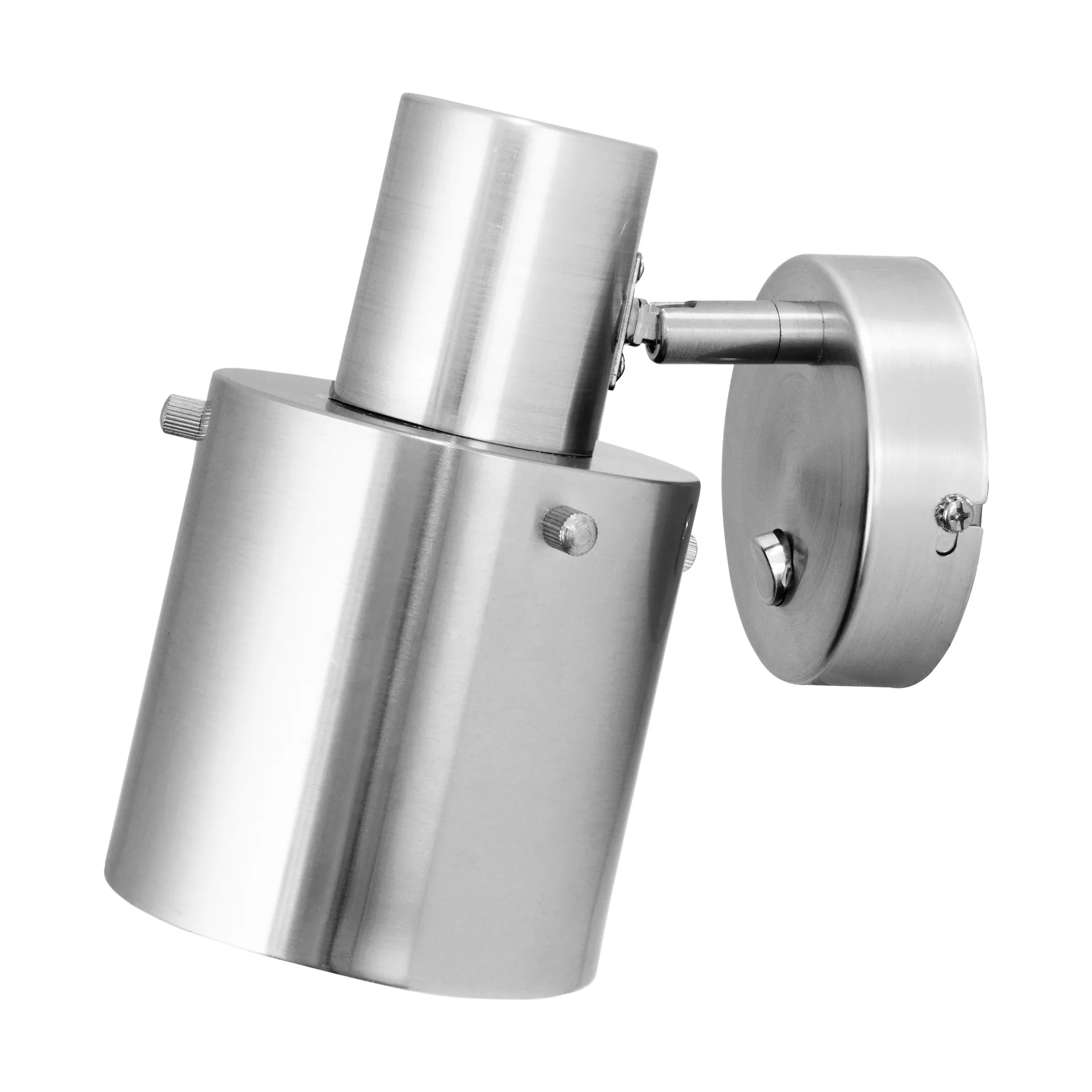 Clark 1 φωτιστικό τοίχου, Βουρτσισμένος χάλυβας Globen Lighting