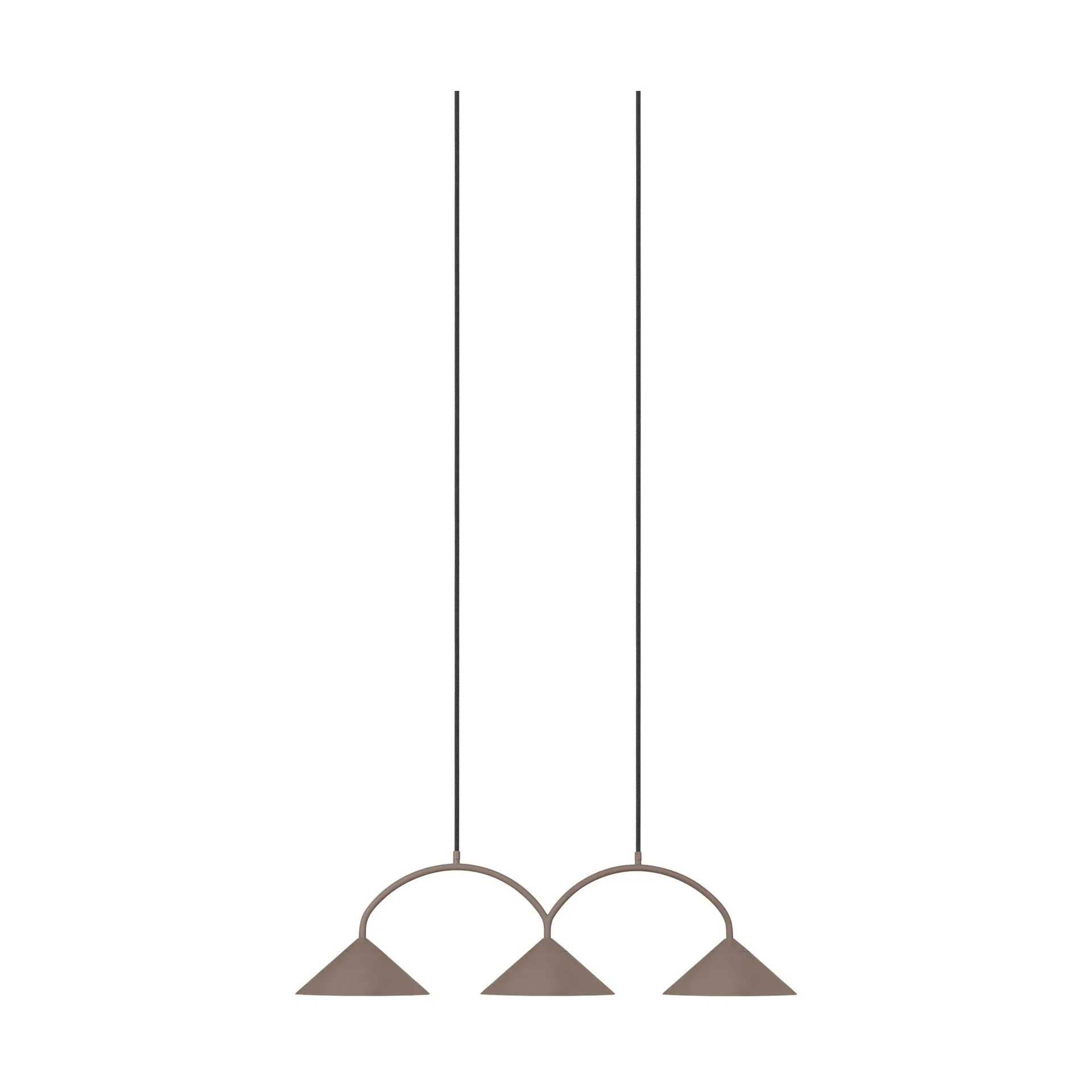Κρεμαστό φωτιστικό Curve 3, Μόκα Globen Lighting