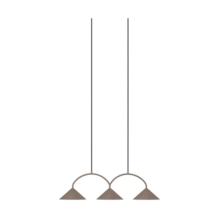 Κρεμαστό φωτιστικό Curve 3 - Μόκα - Globen Lighting