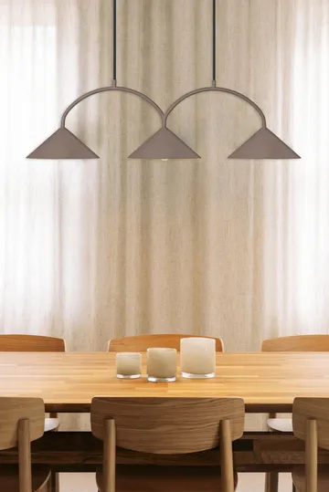 Κρεμαστό φωτιστικό Curve 3 - Μόκα - Globen Lighting