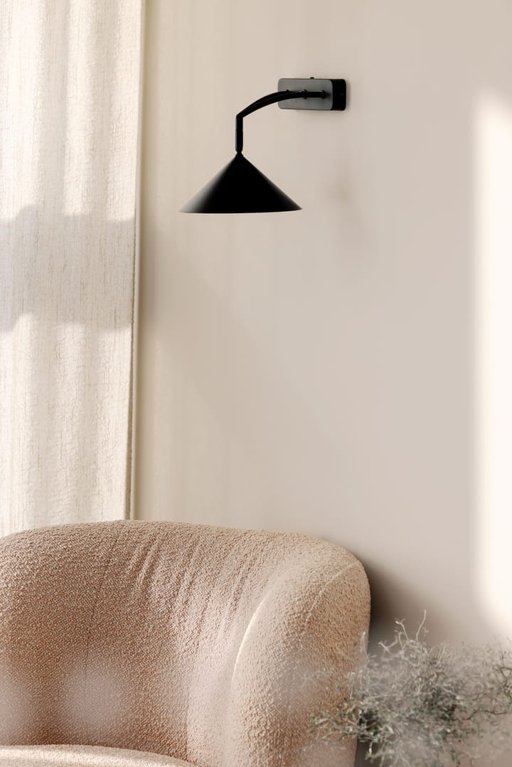 Curve απλίκα τοίχου, Μάυρο Globen Lighting