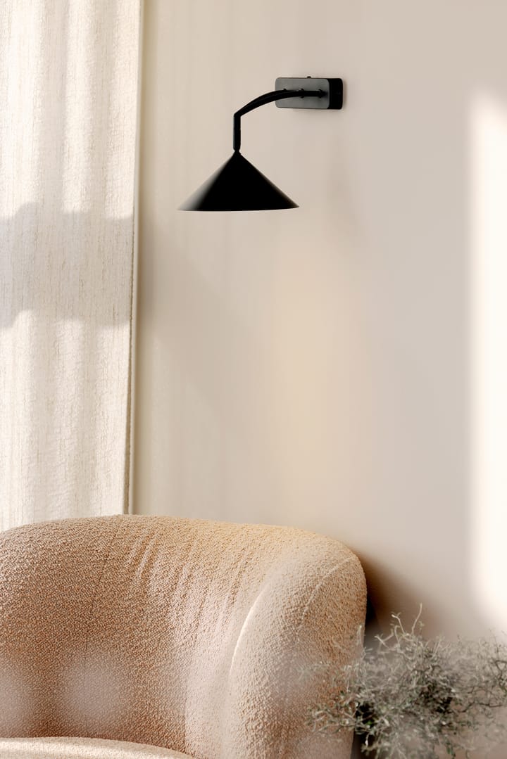 Curve απλίκα τοίχου, Μάυρο Globen Lighting