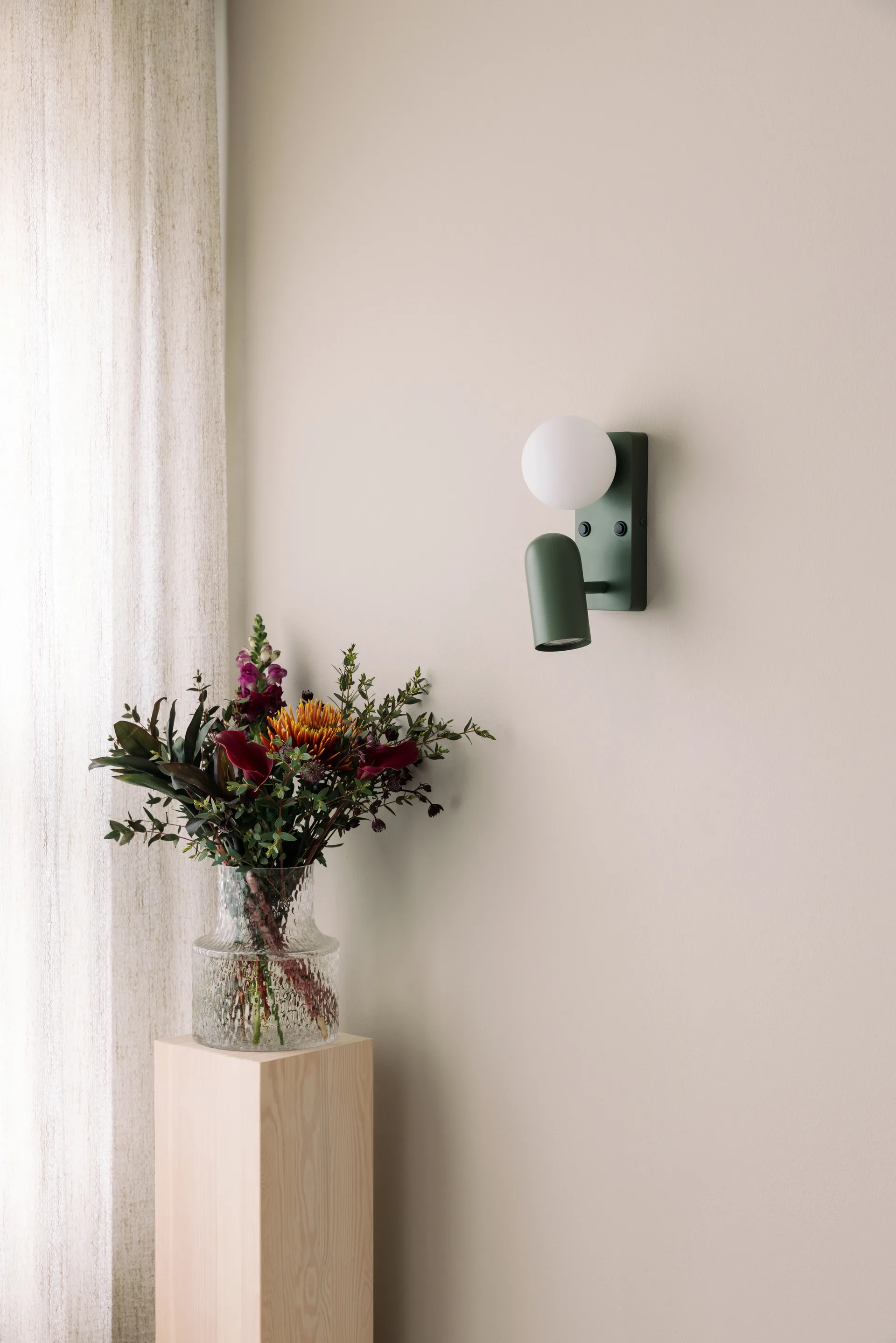 Doppio απλίκα τοίχου, Πράσινο Globen Lighting