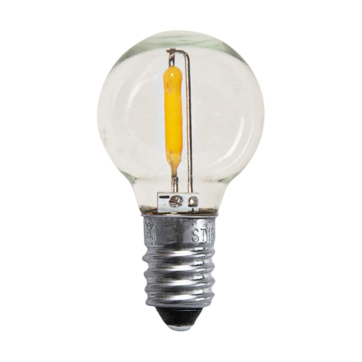 Πηγή φωτός E10 LED Σφαιρική 0,5W 3-Pack - Διαφανές - Globen Lighting