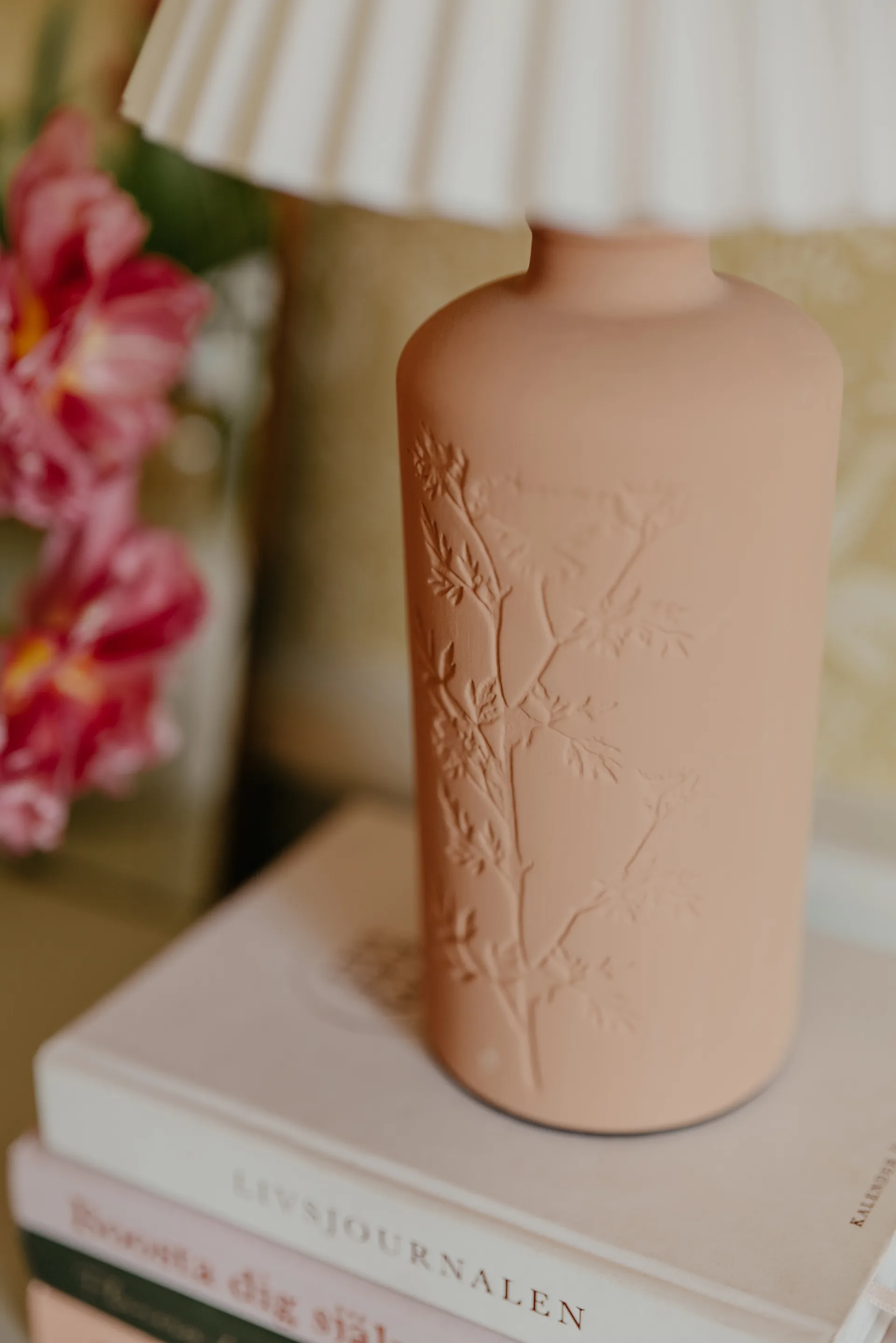 Flora επιτραπέζιο φωτιστικό 39 cm, Τερακότα Globen Lighting