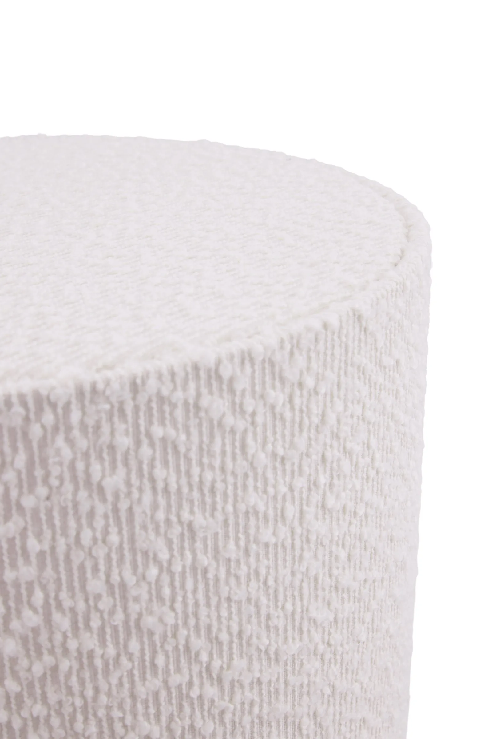 Florian επιδαπέδια λάμπα, Λευκό bouclé/μαύρο, Ø30x80 εκ. Globen Lighting