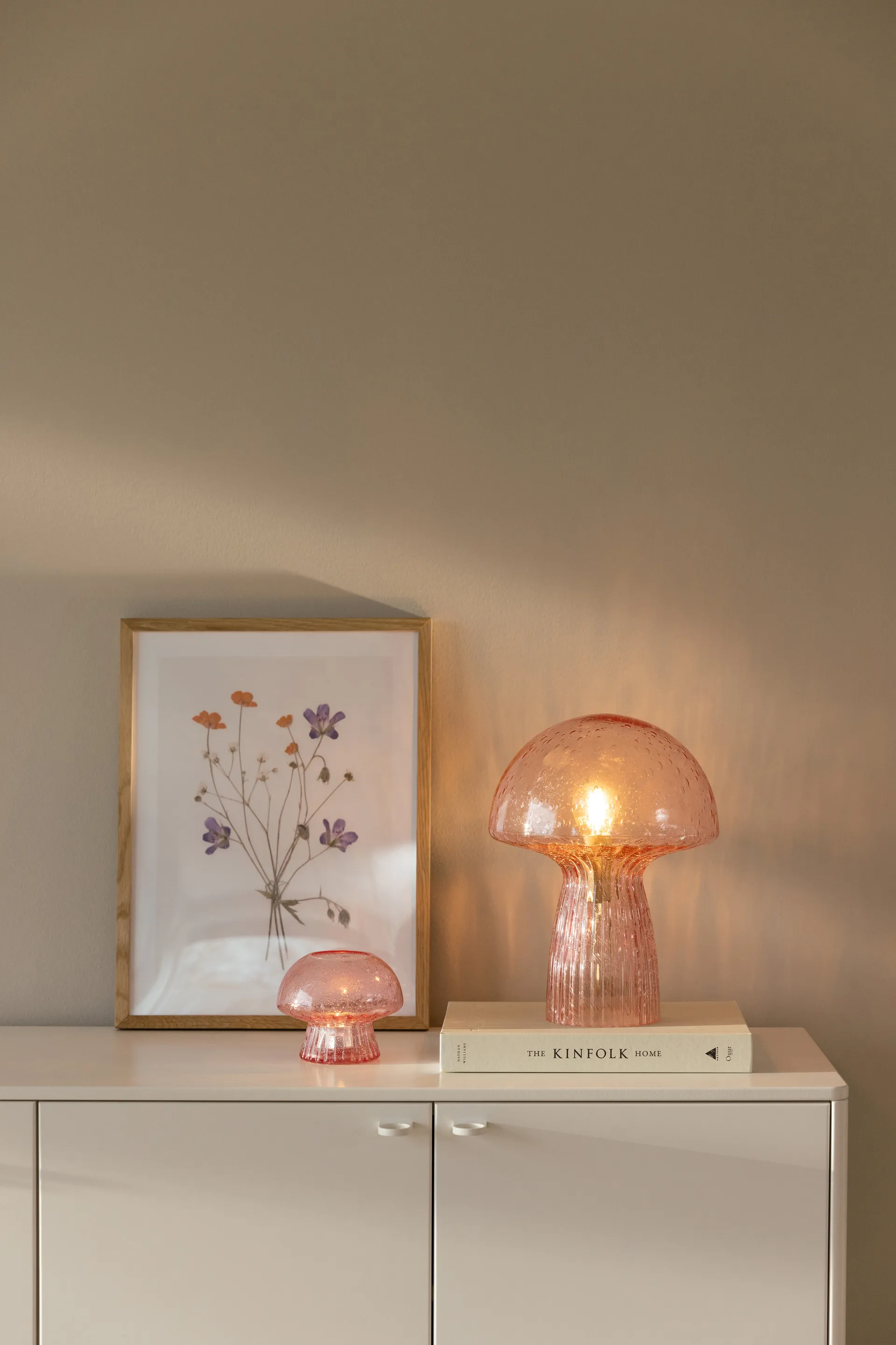 Κηροπήγιο Fungo 12 Special Edition, Ροζ Globen Lighting