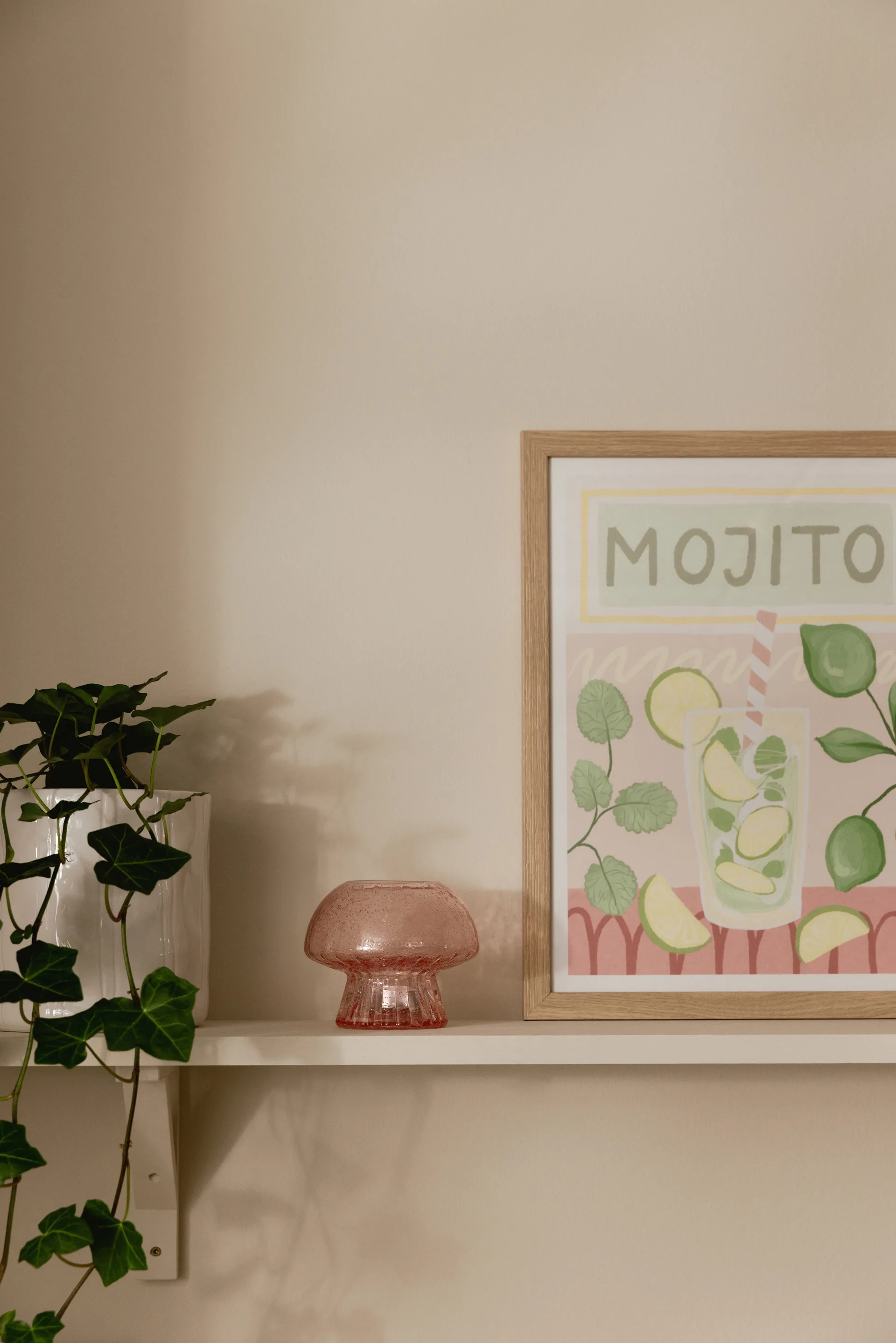 Κηροπήγιο Fungo 12 Special Edition, Ροζ Globen Lighting