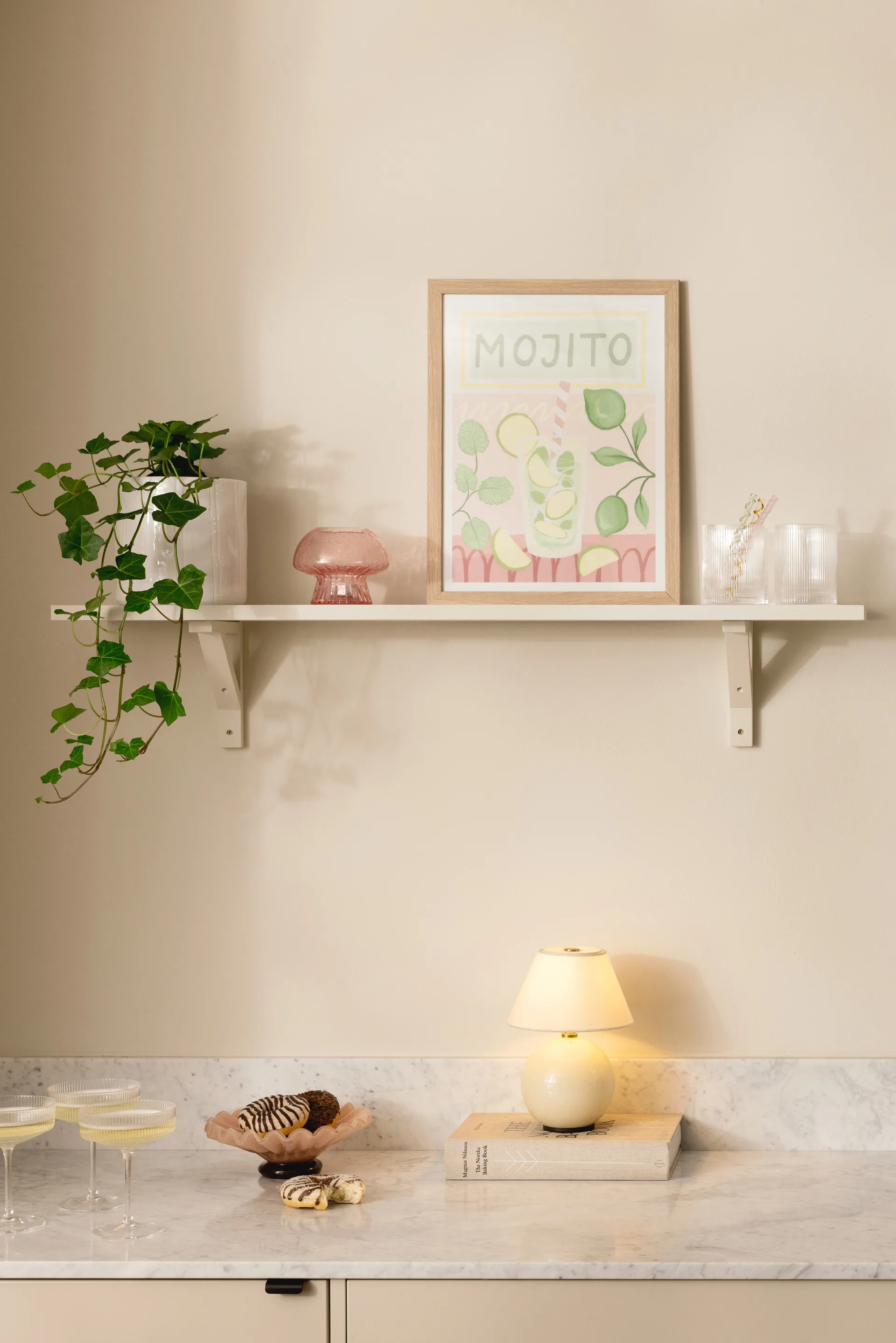 Κηροπήγιο Fungo 12 Special Edition, Ροζ Globen Lighting