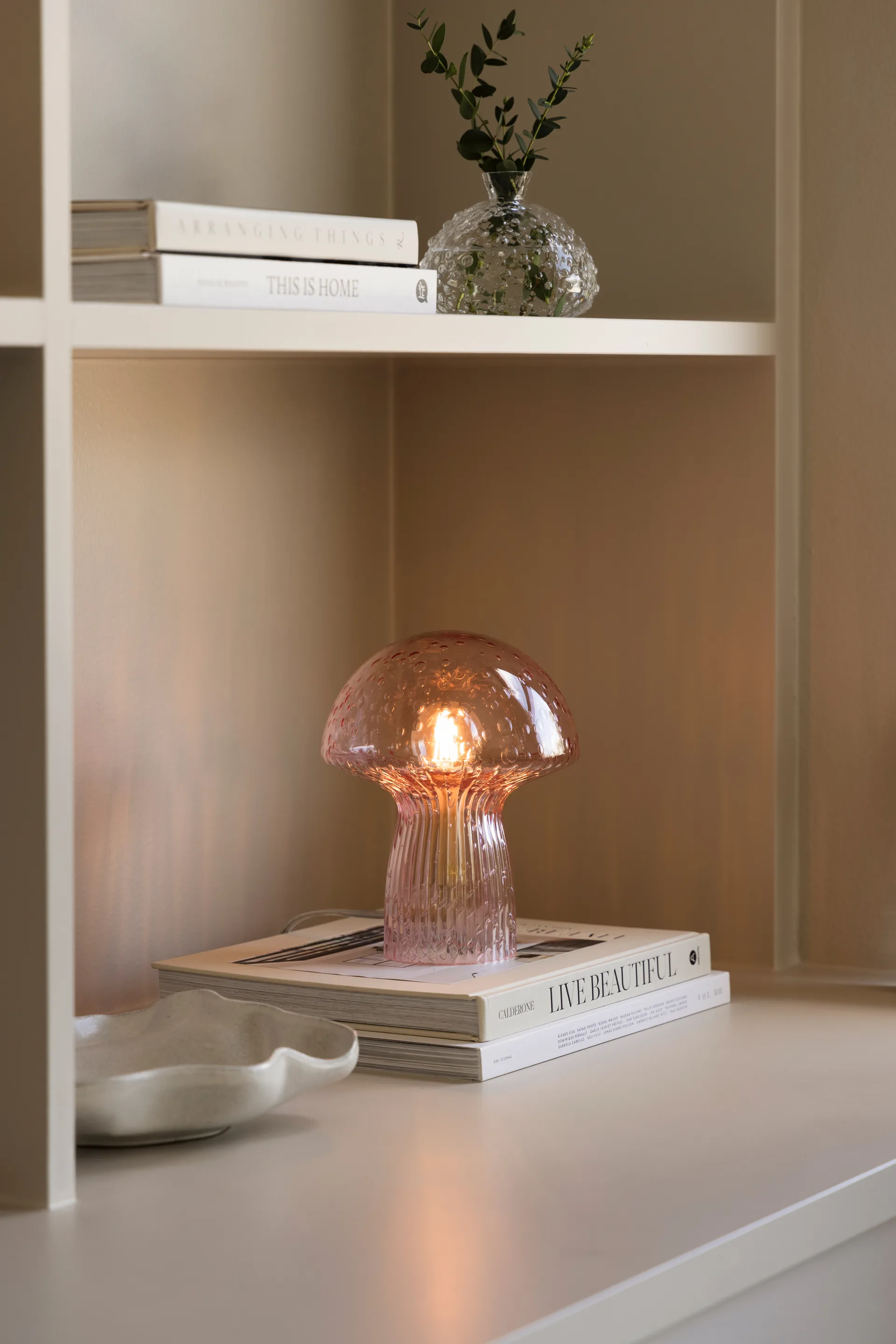 Επιτραπέζιο φωτιστικό Fungo Ειδική Έκδοση Ροζ, Ø16 εκ., Υ:20 εκ. Globen Lighting