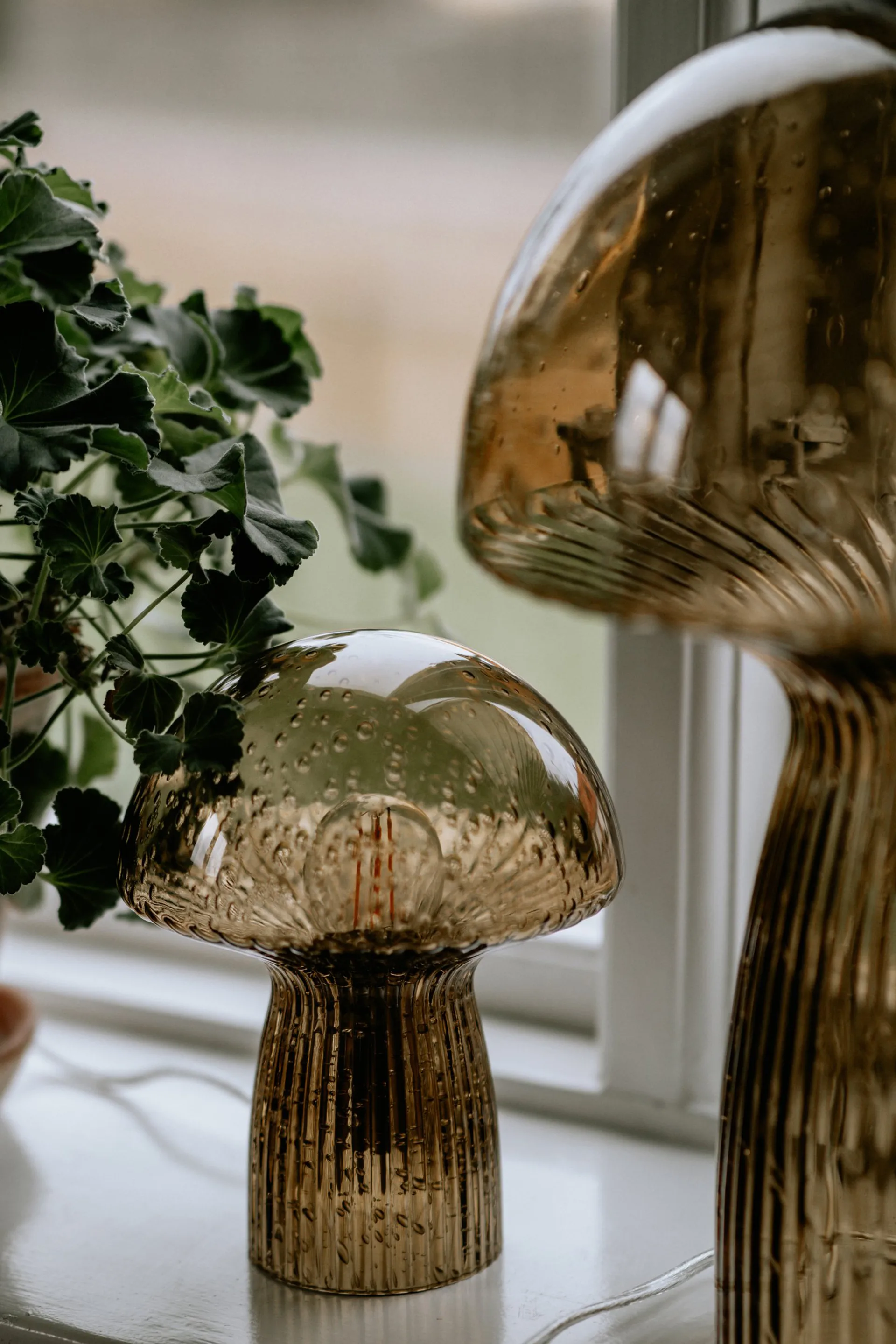 Fungo επιτραπέζιο φωτιστικό Special Edition καφέ, Ø16 εκ. Υ20 εκ. Globen Lighting