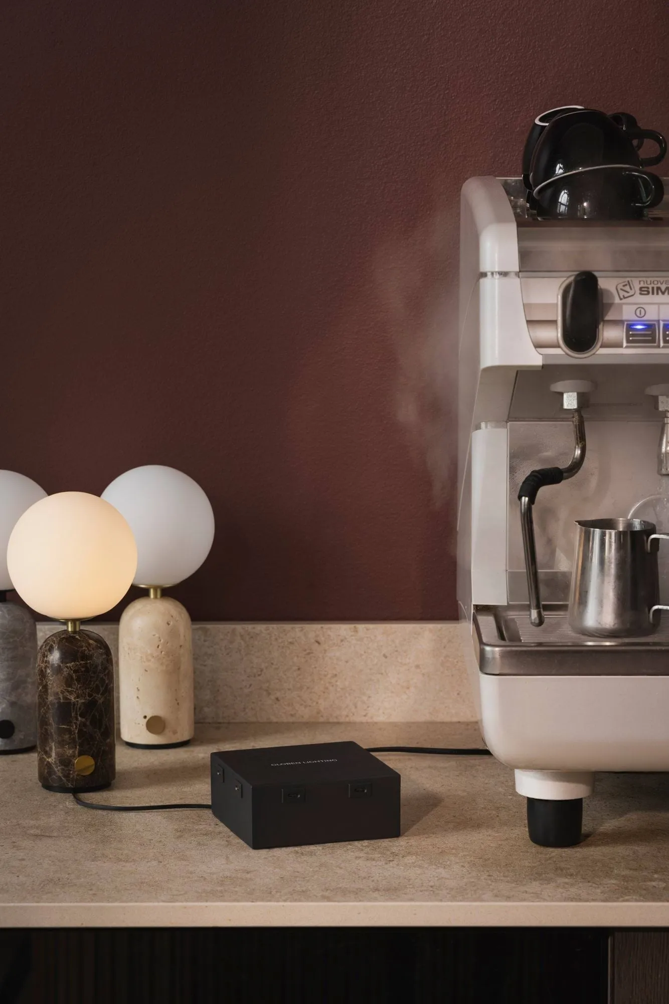 Globen Lighting σταθμός φόρτισης USB C, Μαύρο, 8 τμχ αντάπτορες Globen Lighting