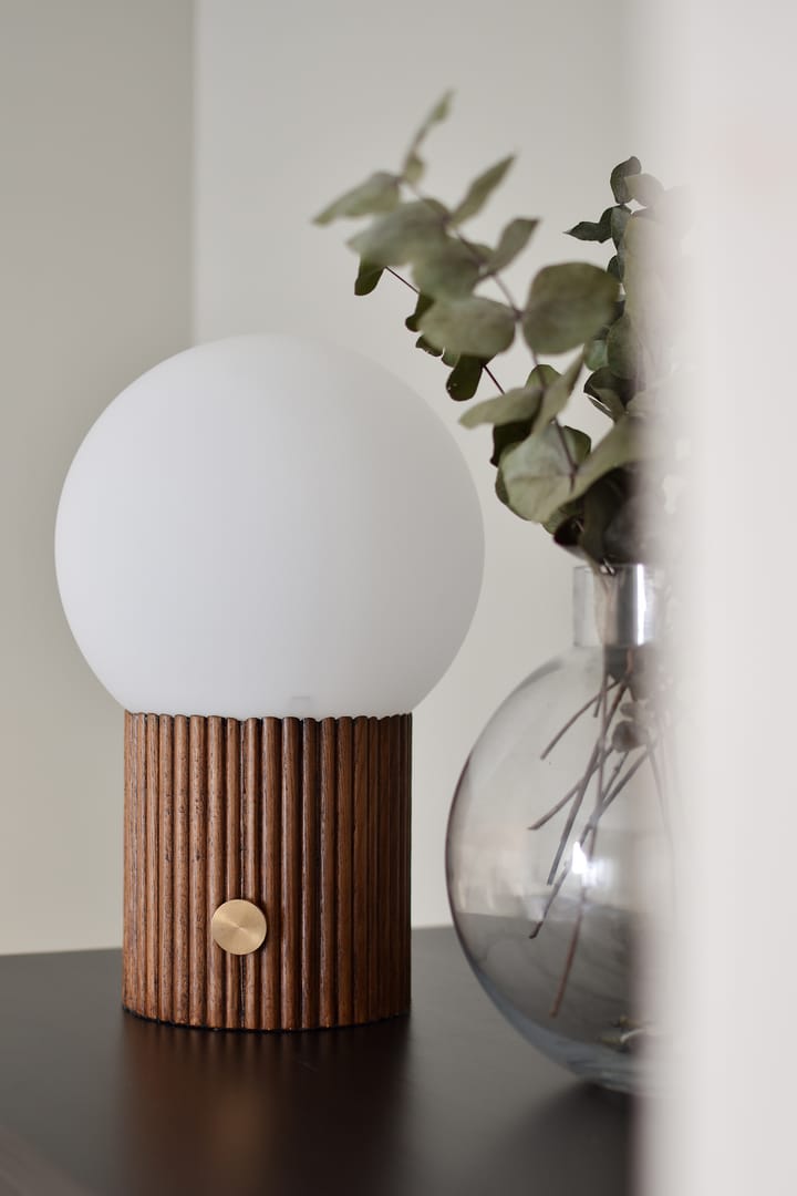 Hubble επιτραπέζιο φωτιστικό Ø22 cm, Καρυδιά Globen Lighting
