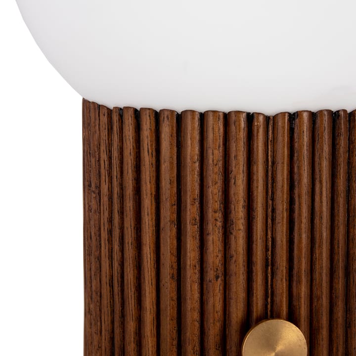 Hubble επιτραπέζιο φωτιστικό Ø22 cm, Καρυδιά Globen Lighting