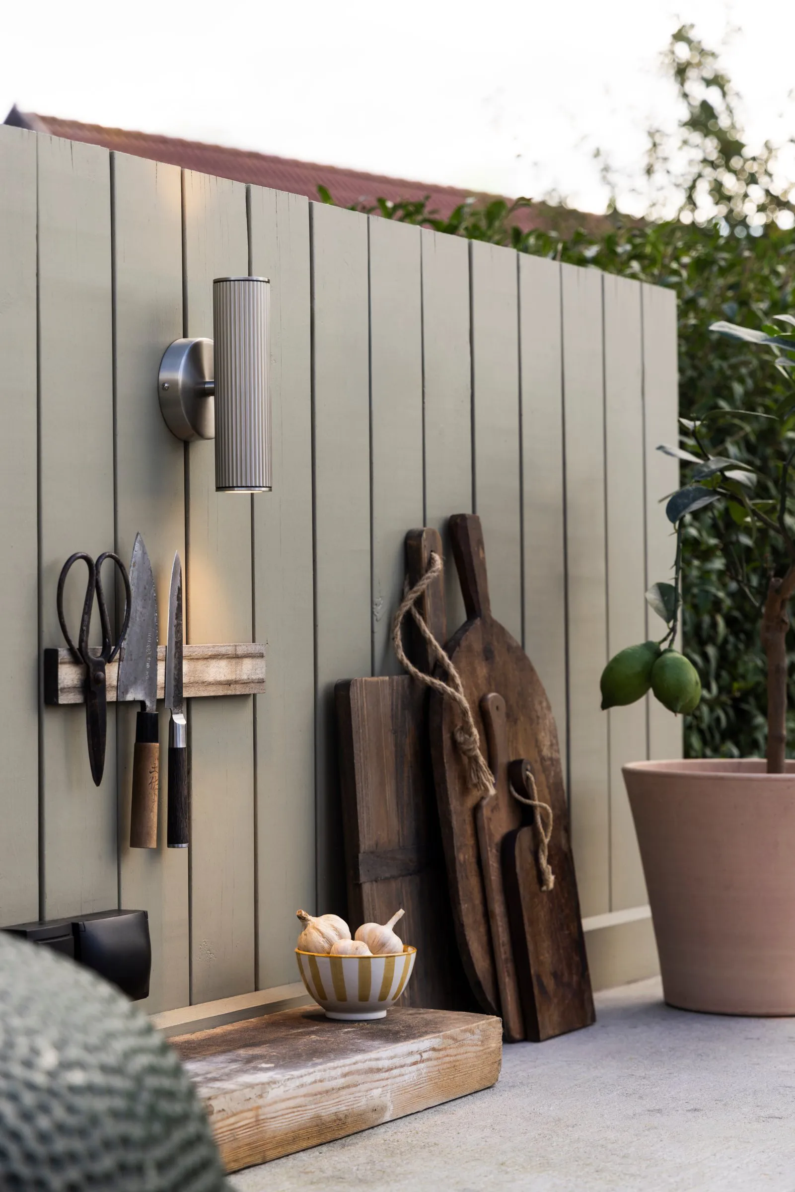 Hubble up/down επιτοίχιο φωτιστικό φωτισμός προσόψεων, Βουρτσισμένος χάλυβας Globen Lighting