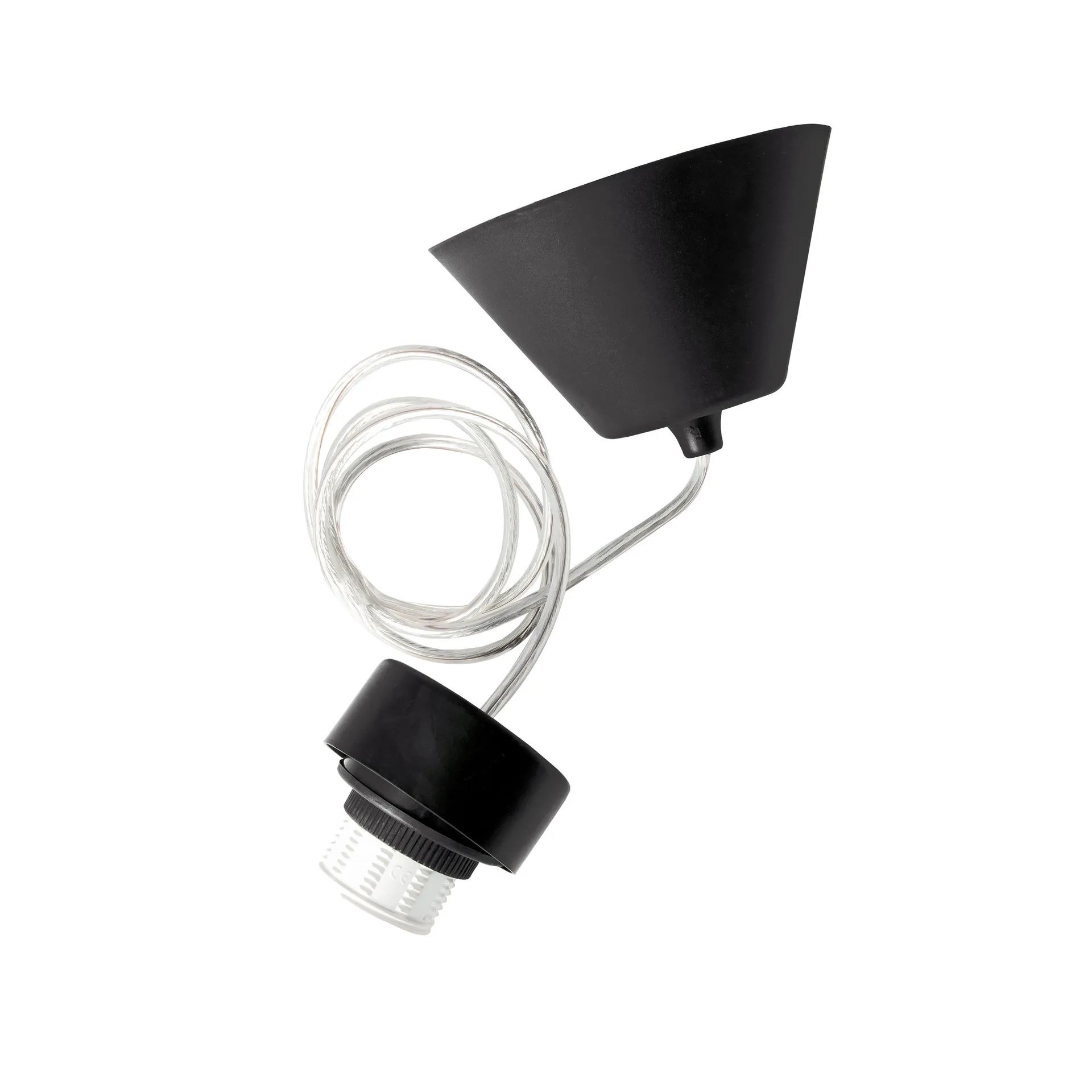 Ανάρτηση φωτιστικού indoor IP20, μαύρο-διαφανές Globen Lighting