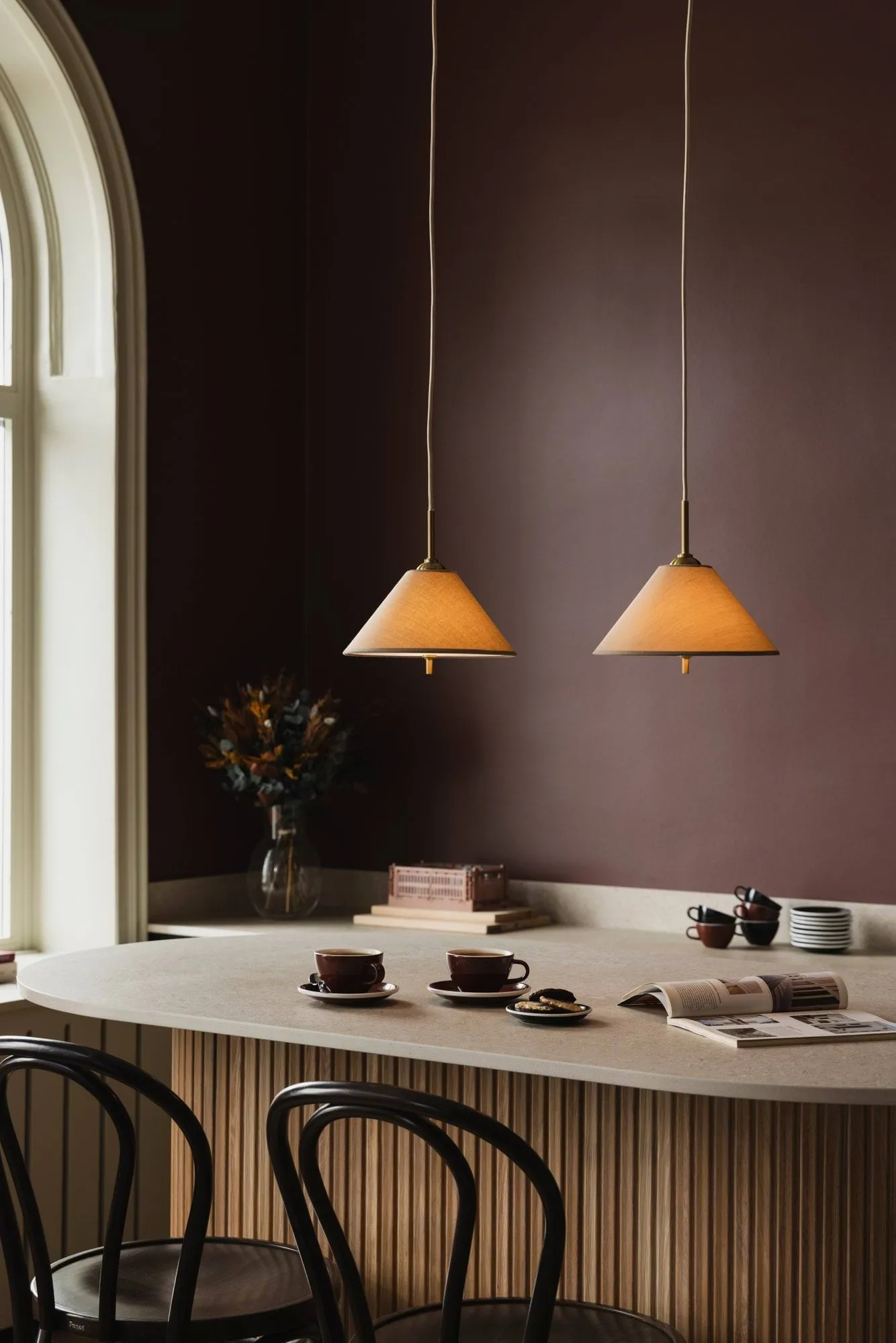 Iris κρεμαστό φωτιστικό 25, Mocha (καφέ) Globen Lighting