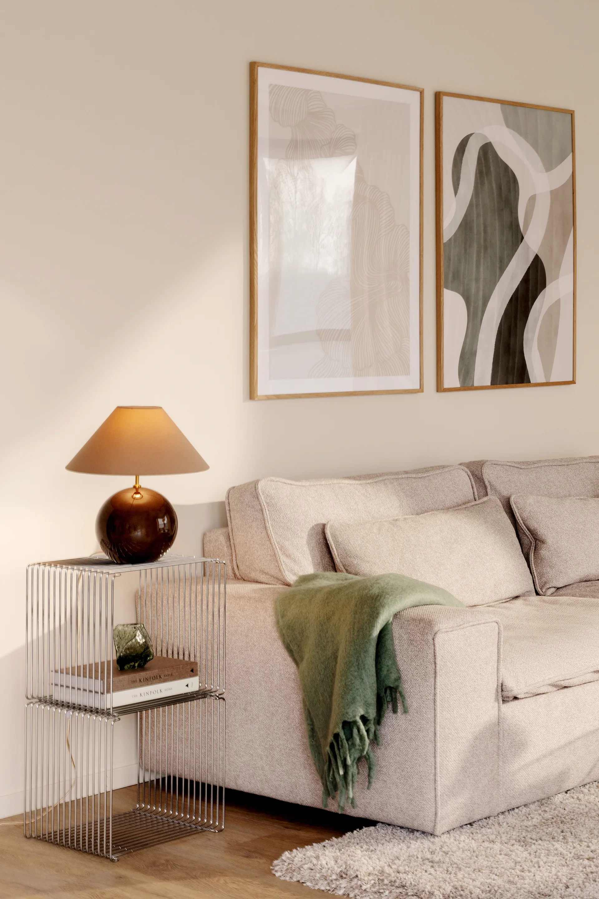 Επιτραπέζιο φωτιστικό Iris 35 39 cm, Mocha Globen Lighting