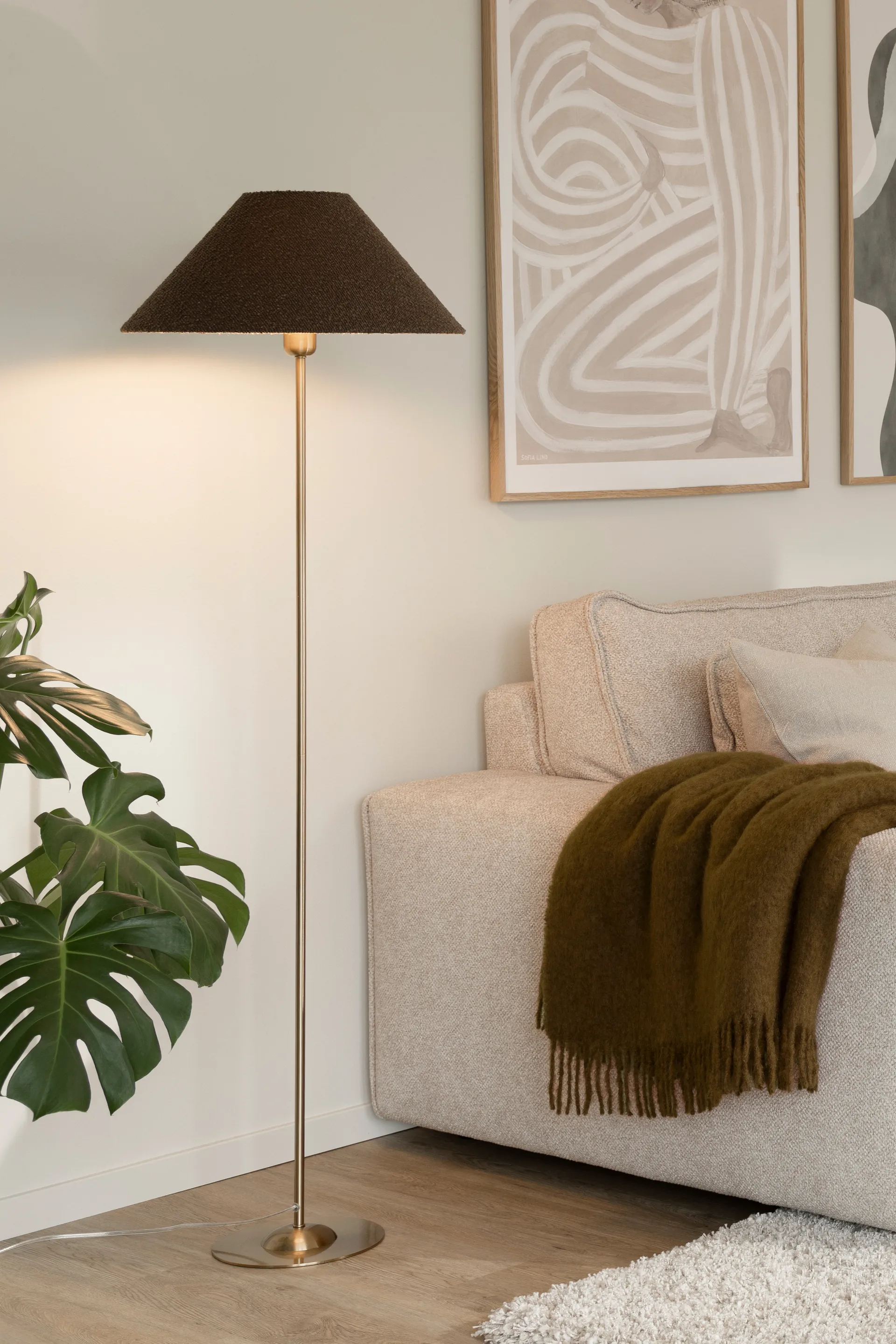 Iris 45 καπέλο φωτιστικού, Μπουκλέ λευκό Globen Lighting