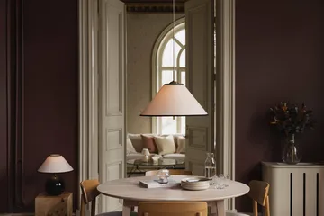 Iris κρεμαστό φωτιστικό 50 - Creme-noir (λευκό-χρυσαφί) - Globen Lighting