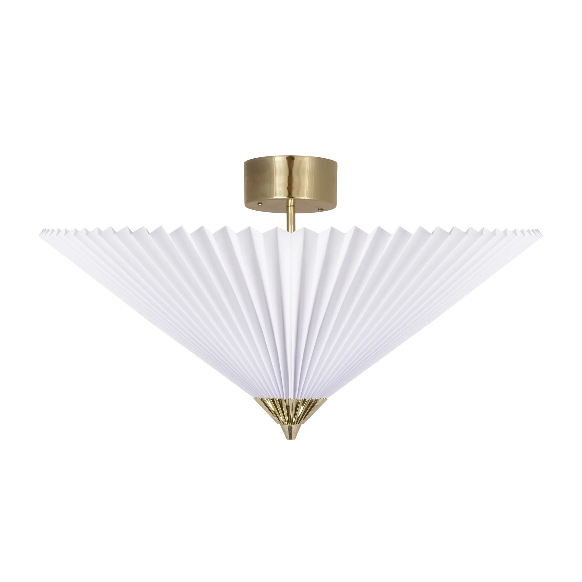 Matisse φωτιστικό οροφής Ø 60 cm, ορείχαλκος-λευκό Globen Lighting