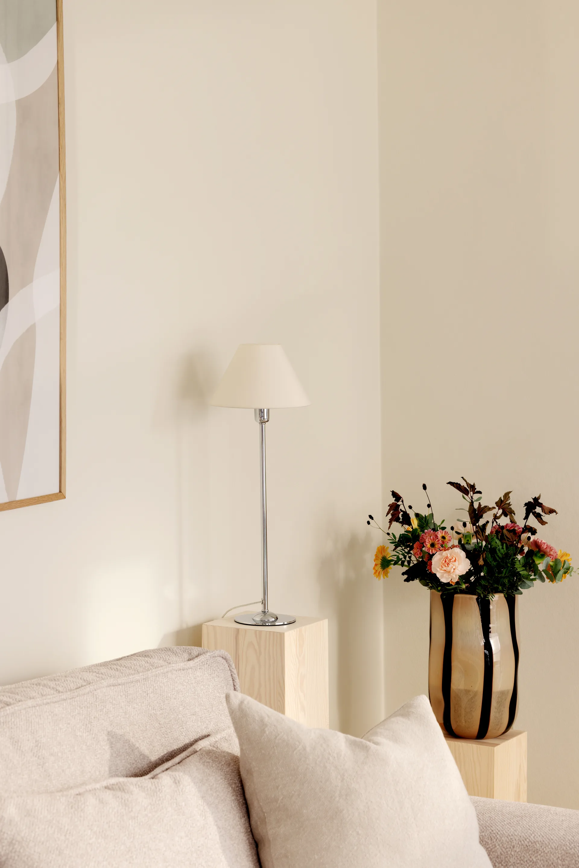 Noah κρεμαστό φωτιστικό Ø70 εκ., Κρέμ Globen Lighting