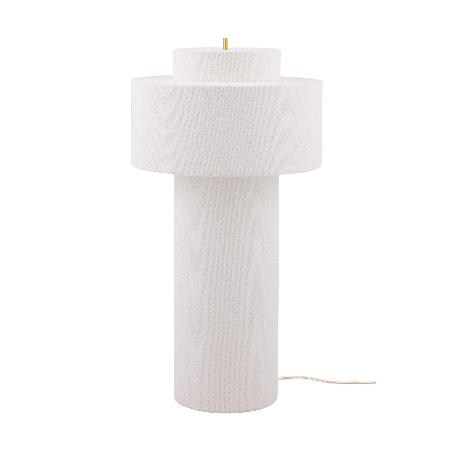 Noah επιδαπέδια λάμπα, Λευκό bouclé, Ø45x88 εκ. Globen Lighting