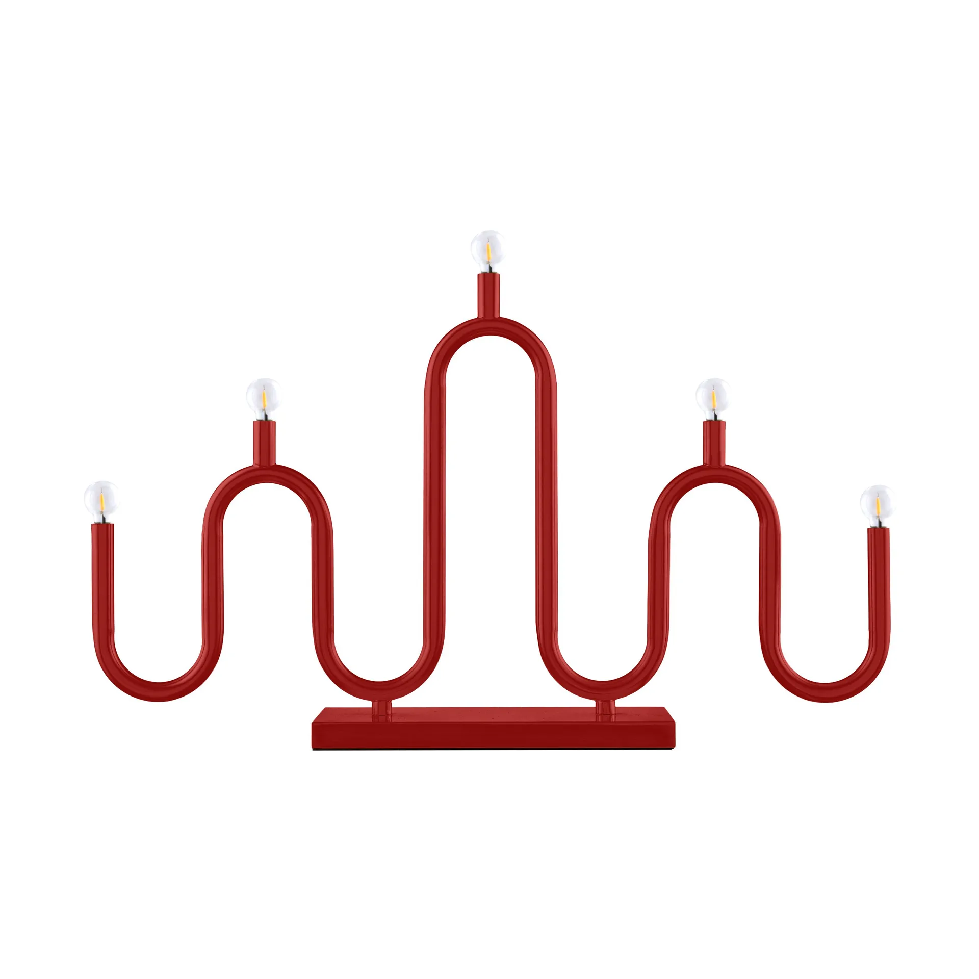 Noel 5 κηροπήγιο advent, Κόκκινο Globen Lighting
