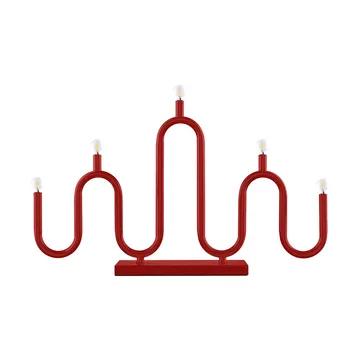 Noel 5 κηροπήγιο advent - Κόκκινο - Globen Lighting