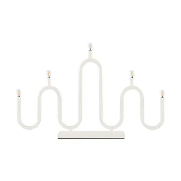 Noel 5 κηροπήγιο advent - Ελεφαντόδοντολευκό - Globen Lighting