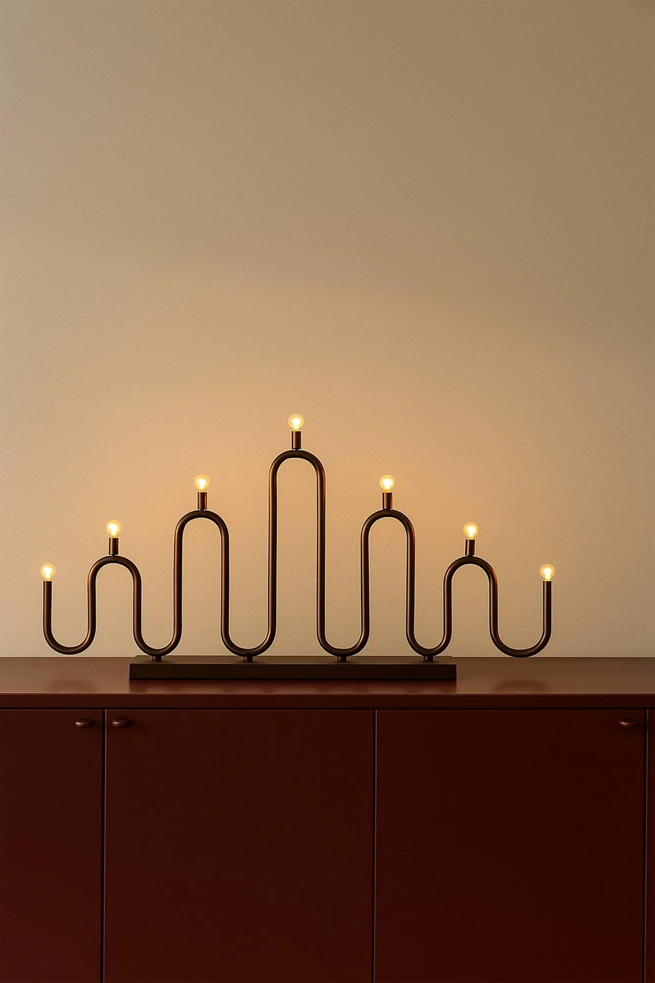 Noel 7 κηροπήγιο advent, Bronze Globen Lighting