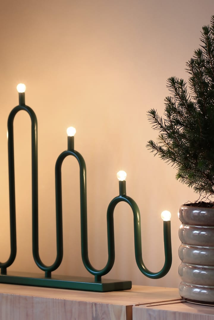 Noel 7 κηροπήγιο advent, Πράσινο Globen Lighting