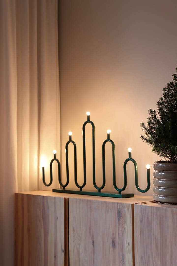 Noel 7 κηροπήγιο advent, Πράσινο Globen Lighting