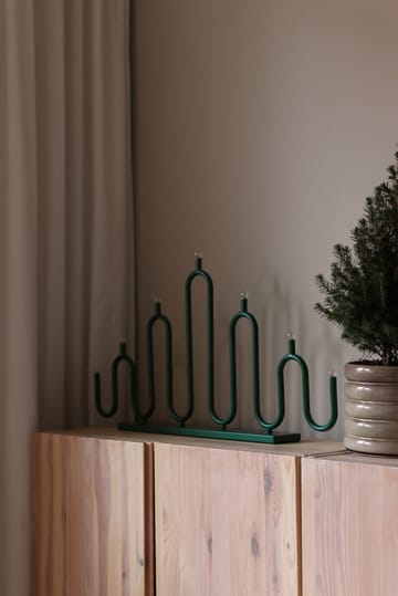 Noel 7 κηροπήγιο advent - Πράσινο - Globen Lighting