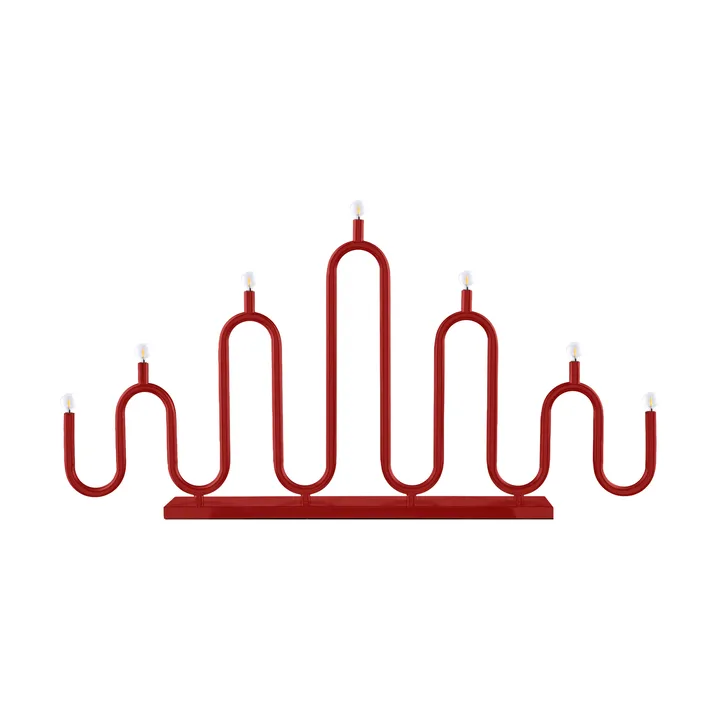 Noel 7 κηροπήγιο advent - Κόκκινο - Globen Lighting