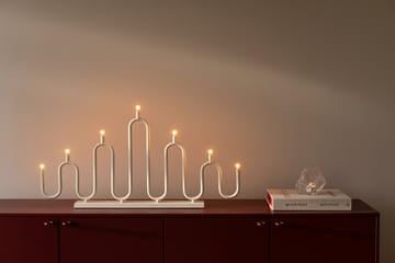 Noel 7 κηροπήγιο advent - Ελεφαντόδοντολευκό - Globen Lighting