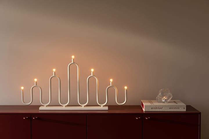 Noel 7 κηροπήγιο advent, Ελεφαντόδοντολευκό Globen Lighting