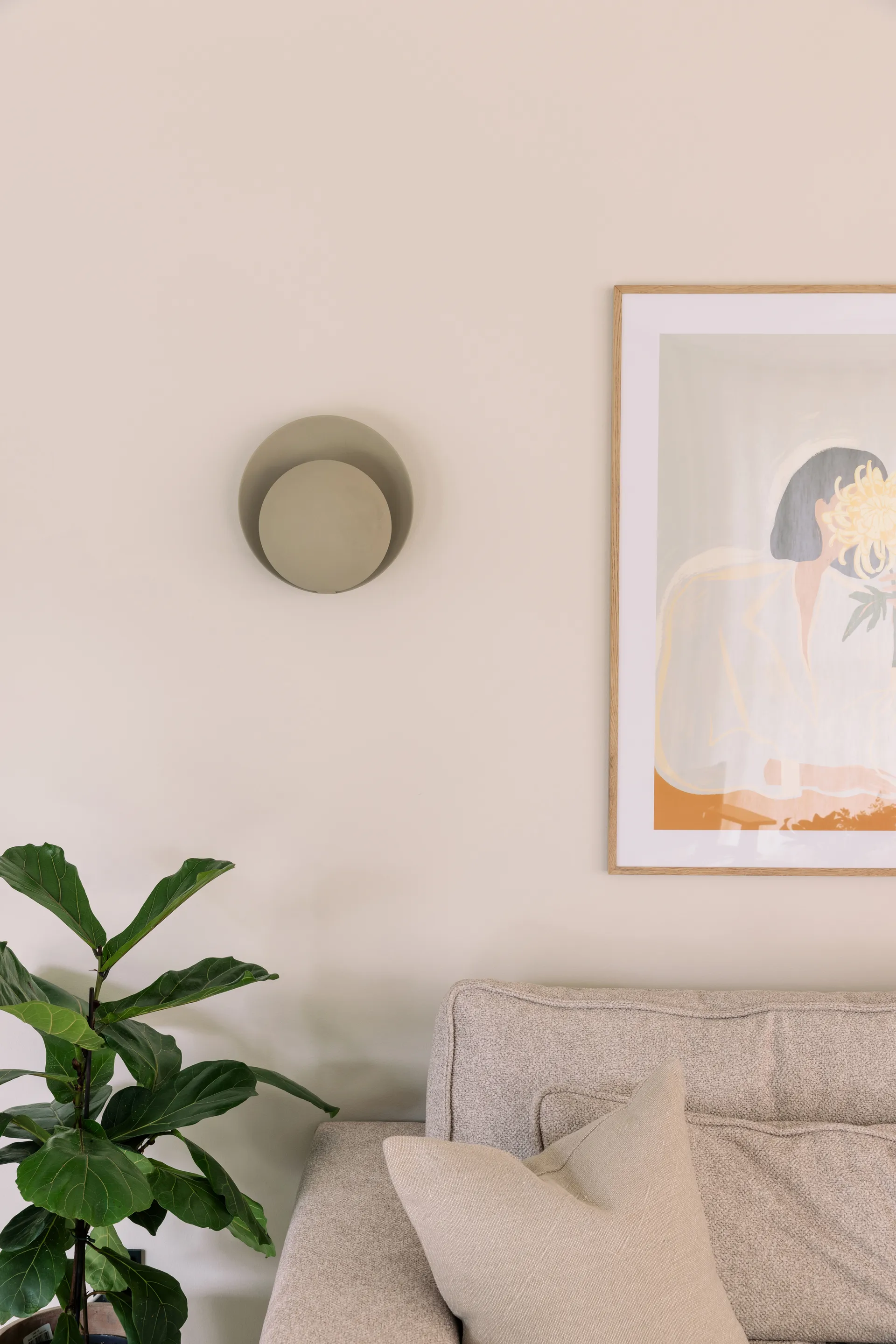 Orbit φωτιστικό τοίχου, Μπεζ Globen Lighting