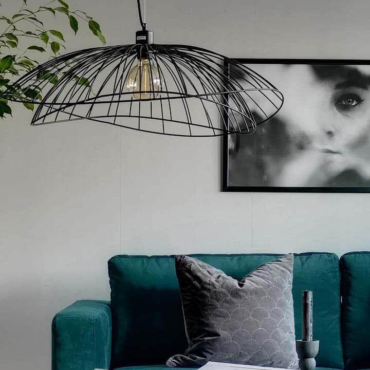 Φωτιστικό οροφής Ray Ø70 cm, μαύρο Globen Lighting