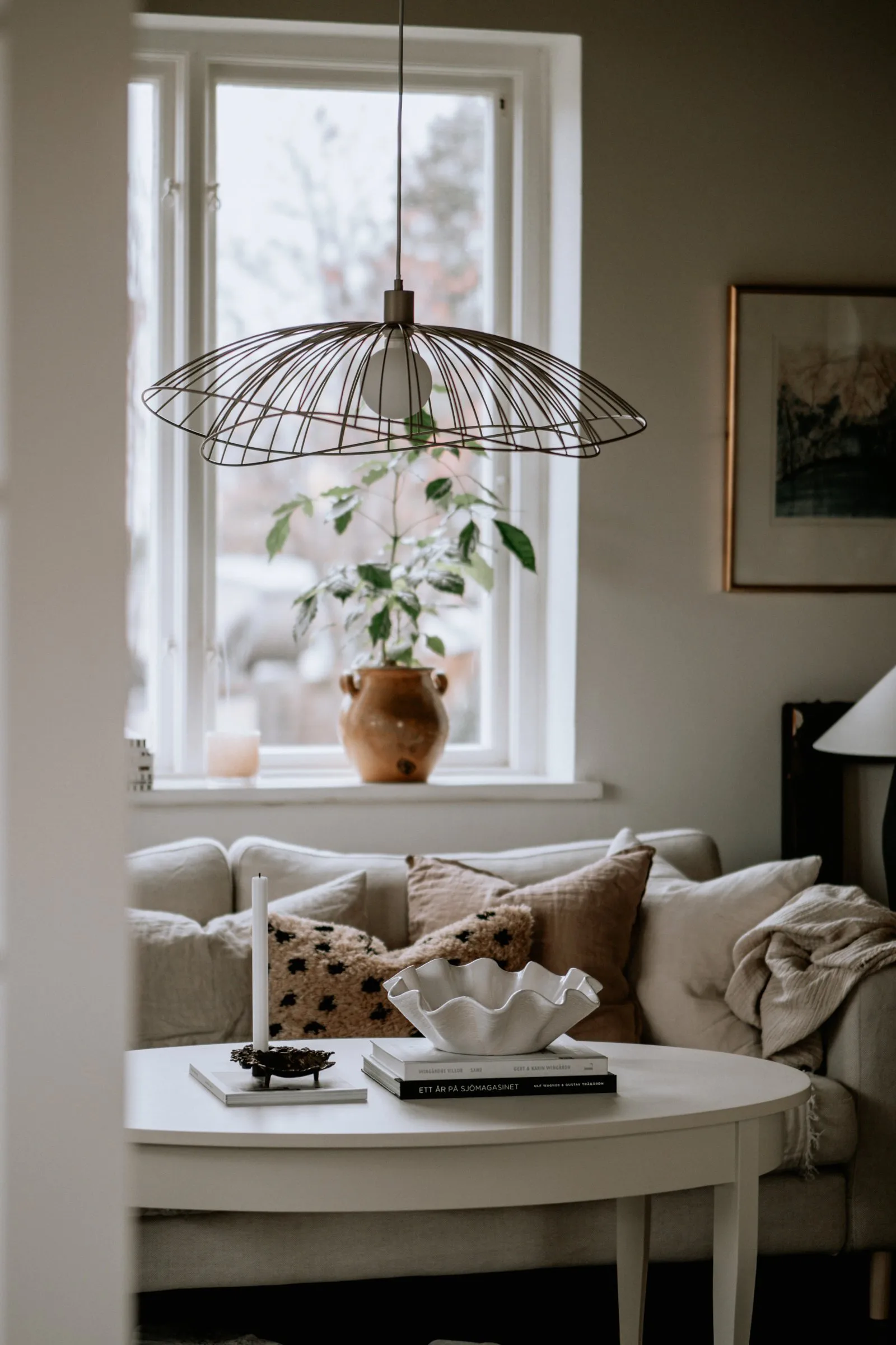 Φωτιστικό οροφής Ray Ø70 cm, Λάσπη Globen Lighting