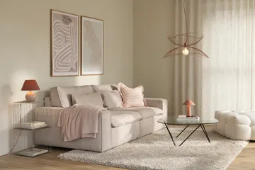 Φωτιστικό οροφής Ray Ø70 cm - Απαλό ροζ - Globen Lighting