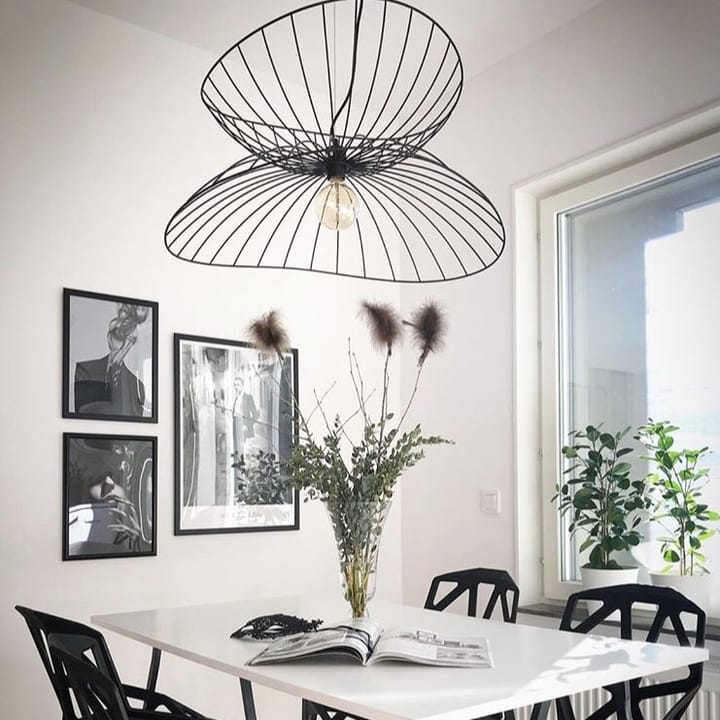 Φωτιστικό οροφής Ray Ø70 cm, μαύρο Globen Lighting