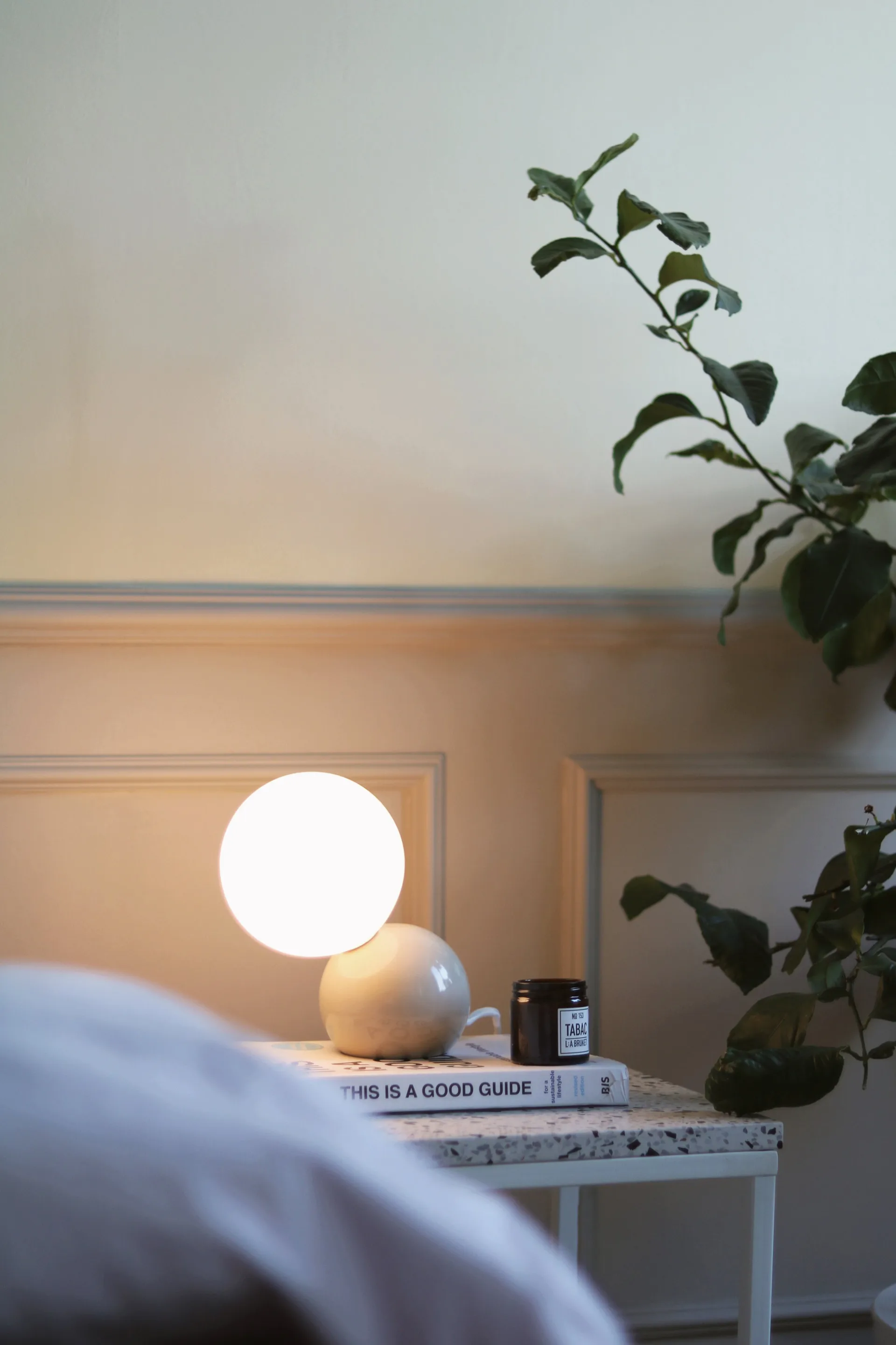 Φωτιστικό τραπεζιού/τοίχου Ripley, Μπεζ Globen Lighting