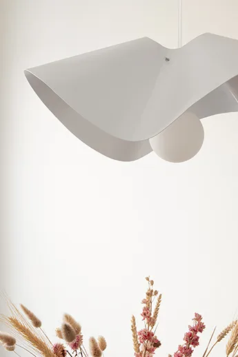 Volang Κρεμαστά φωτιστικά Ø 50 cm - Λευκό - Globen Lighting