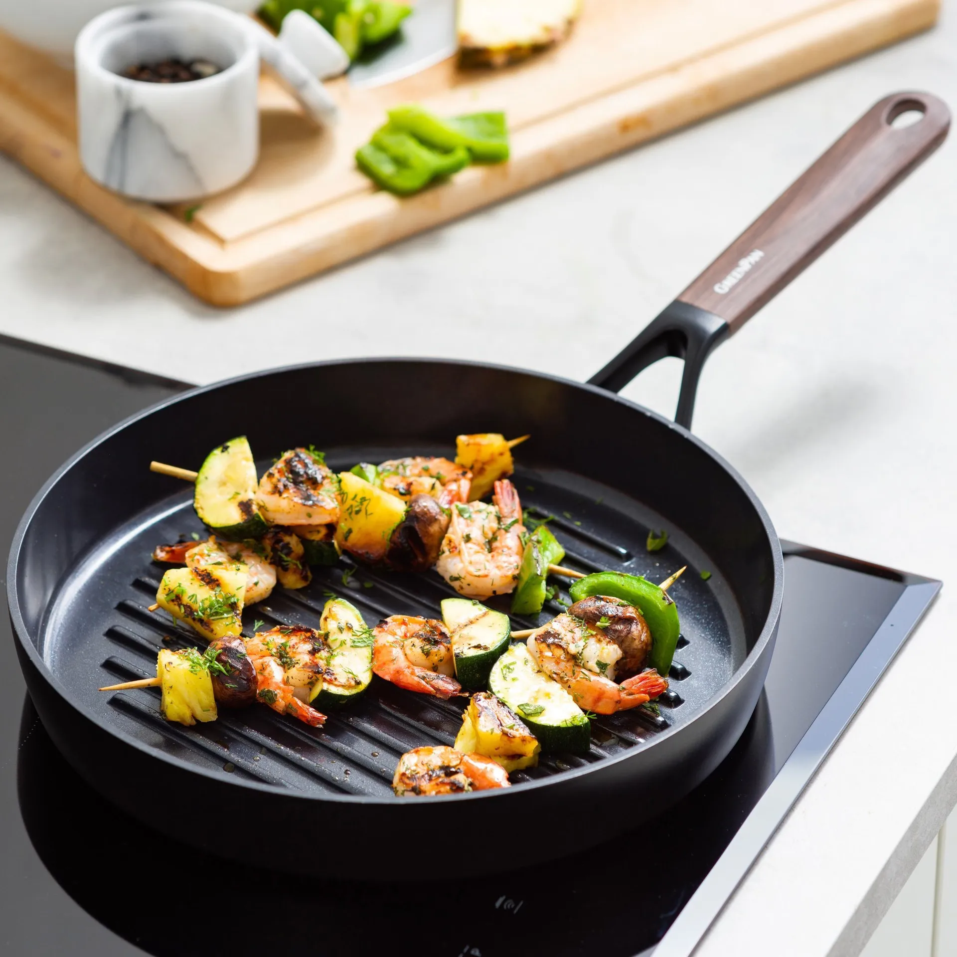 Eco Smartshape σχαροτήγανο 28 cm, Dark wood GreenPan